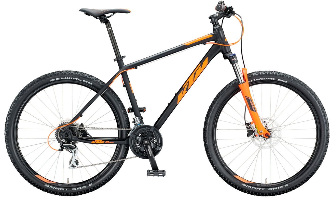 Фотография Велосипед KTM CHICAGO DISC 27,5" (2020) 2020 Черно-оранжевый